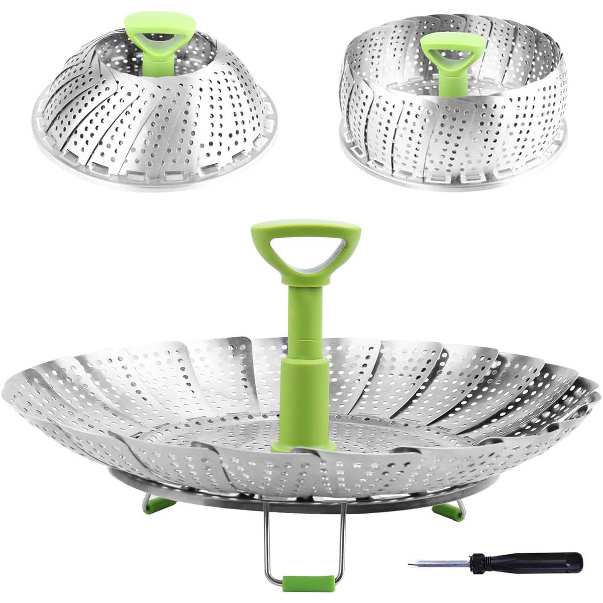 Stainless Steel Vegetable Steamer Basket Kitchen Tools & Gadgets - Tophatter Daily Deals