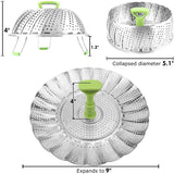 Stainless Steel Vegetable Steamer Basket Kitchen Tools & Gadgets - Tophatter Daily Deals