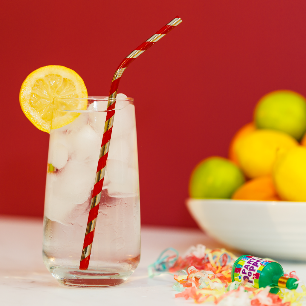 Stainless Steel Stripe Straws Gift - Tophatter Daily Deals