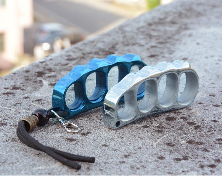 Real 304 Stainless Steel Knuckle Dusters Self Defense Brass Knuckles - Tophatter Daily Deals