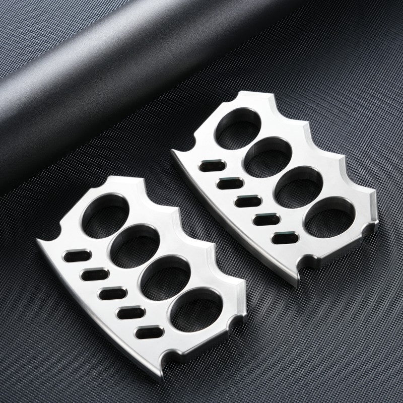 2023 Summer New Stainless Steel Self Defense Knuckles - KDX 01 1 pair Brass Knuckles - Tophatter Daily Deals
