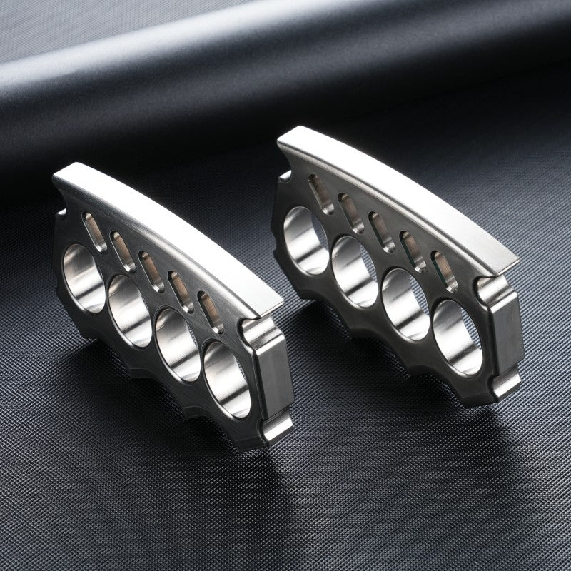 2023 Summer New Stainless Steel Self Defense Knuckles - KDX 01 Brass Knuckles - Tophatter Daily Deals