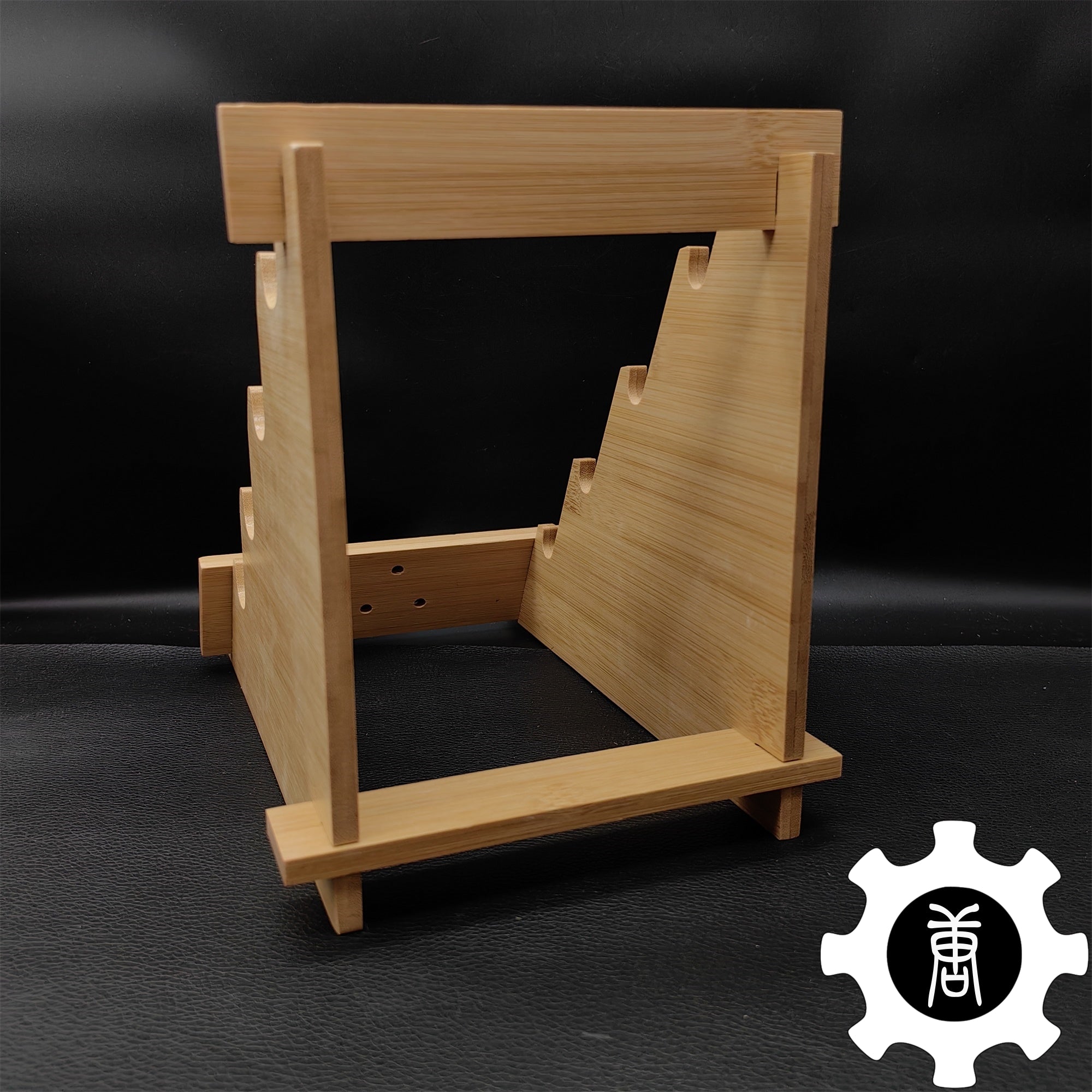 Game Knife Display Stand High-End 4-Layer Wooden Holder - Tophatter Daily Deals