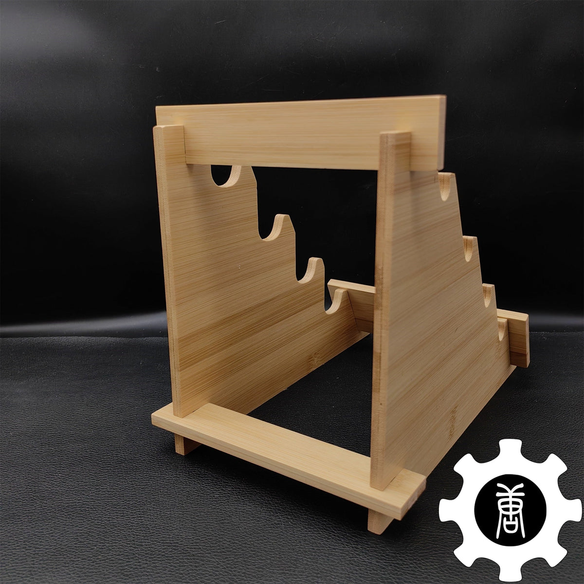 Dragon Head 4-Layer Wooden Holder Dagger Short Sword Display Stand - Tophatter Daily Deals