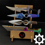 Game Knife Display Stand High-End 4-Layer Wooden Holder - Tophatter Daily Deals