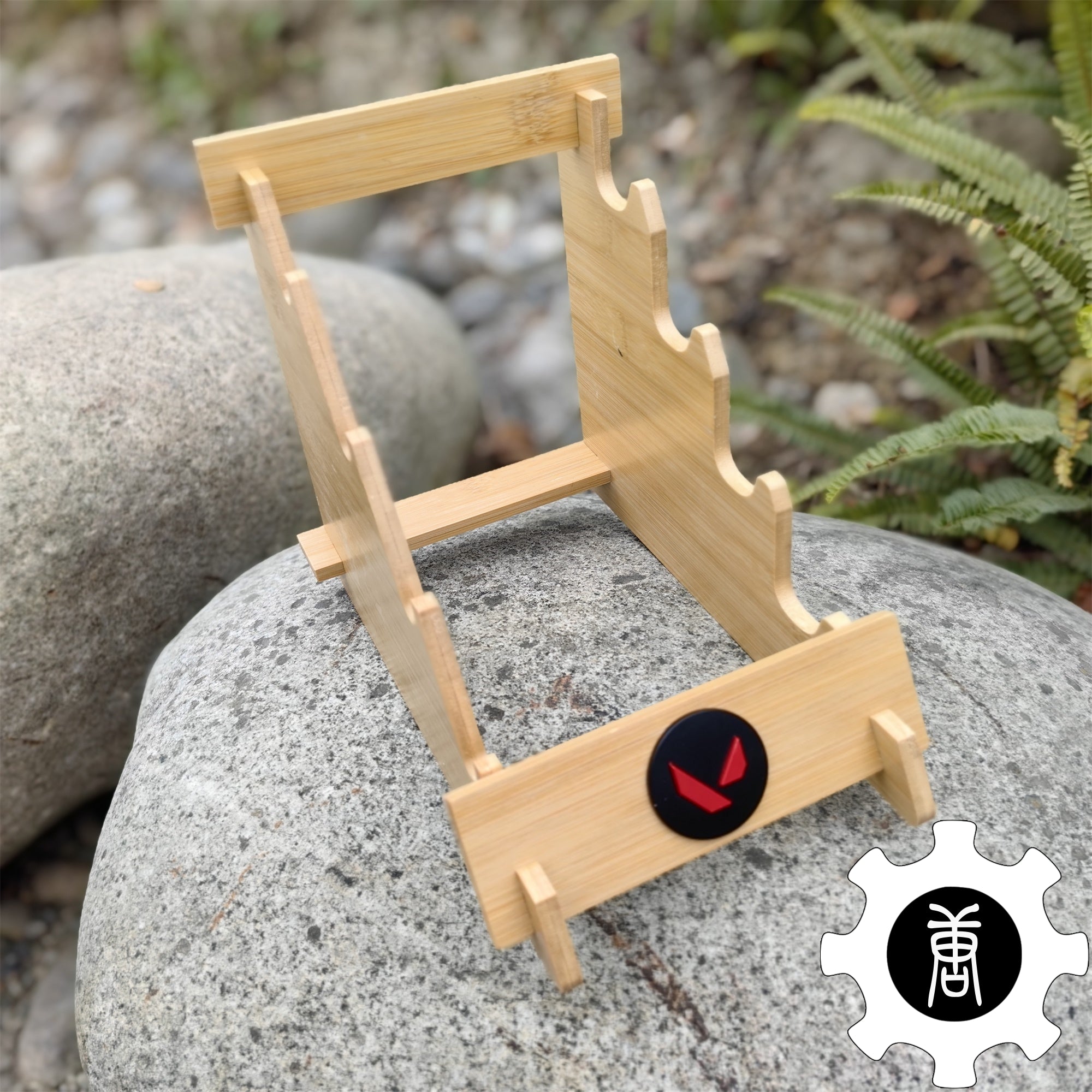 Game Knife Display Stand High-End 4-Layer Wooden Holder - Tophatter Daily Deals