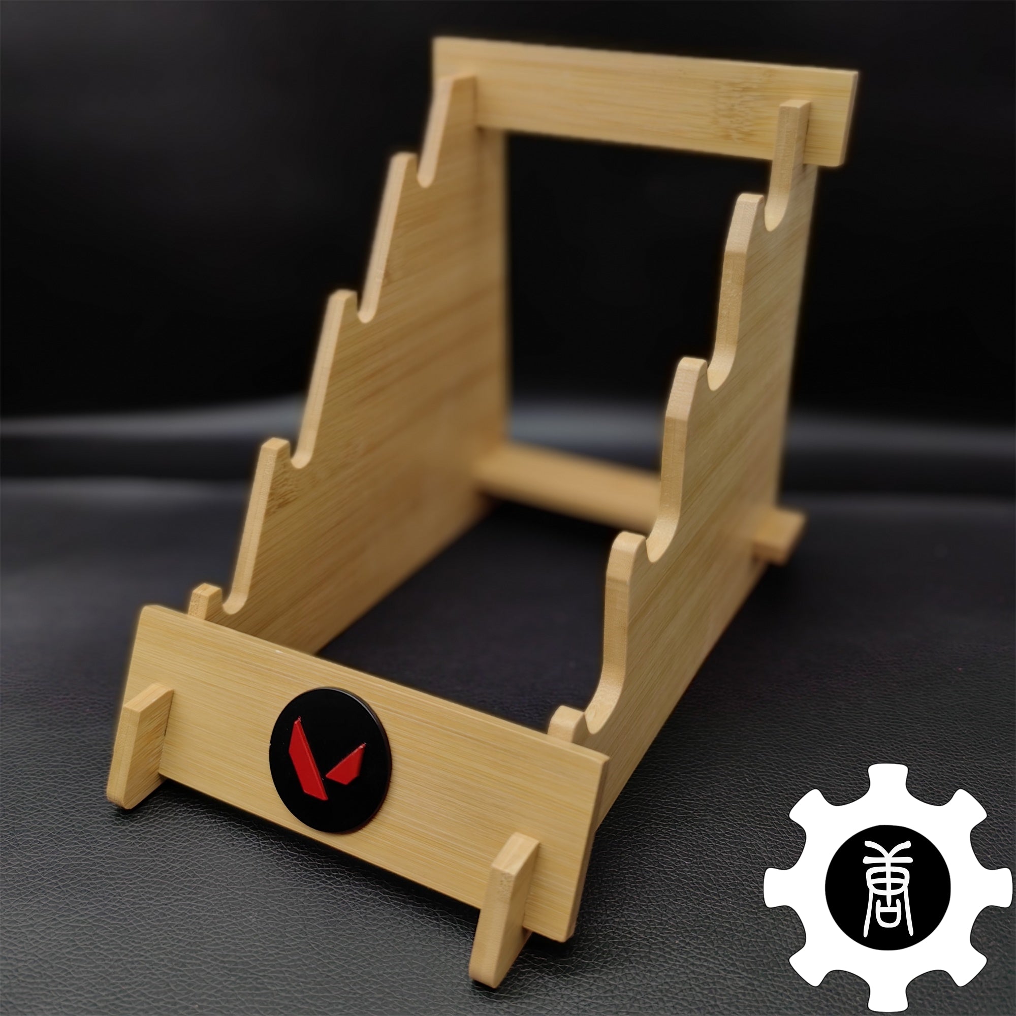 Game Knife Display Stand High-End 4-Layer Wooden Holder - Tophatter Daily Deals