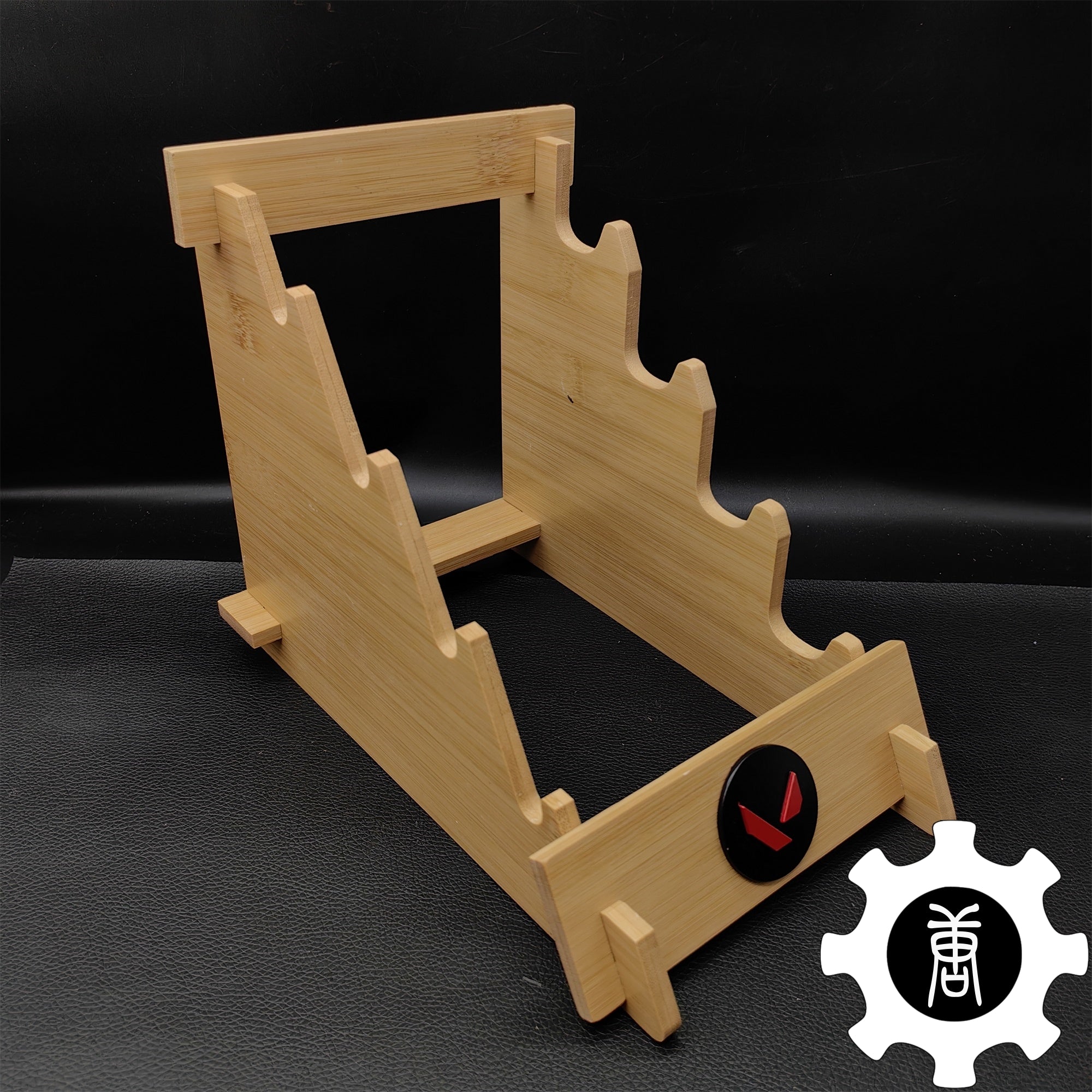 Game Knife Display Stand High-End 4-Layer Wooden Holder - Tophatter Daily Deals