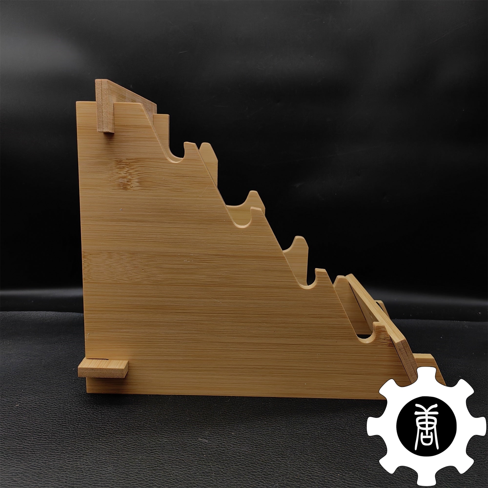 Game Knife Display Stand High-End 4-Layer Wooden Holder - Tophatter Daily Deals