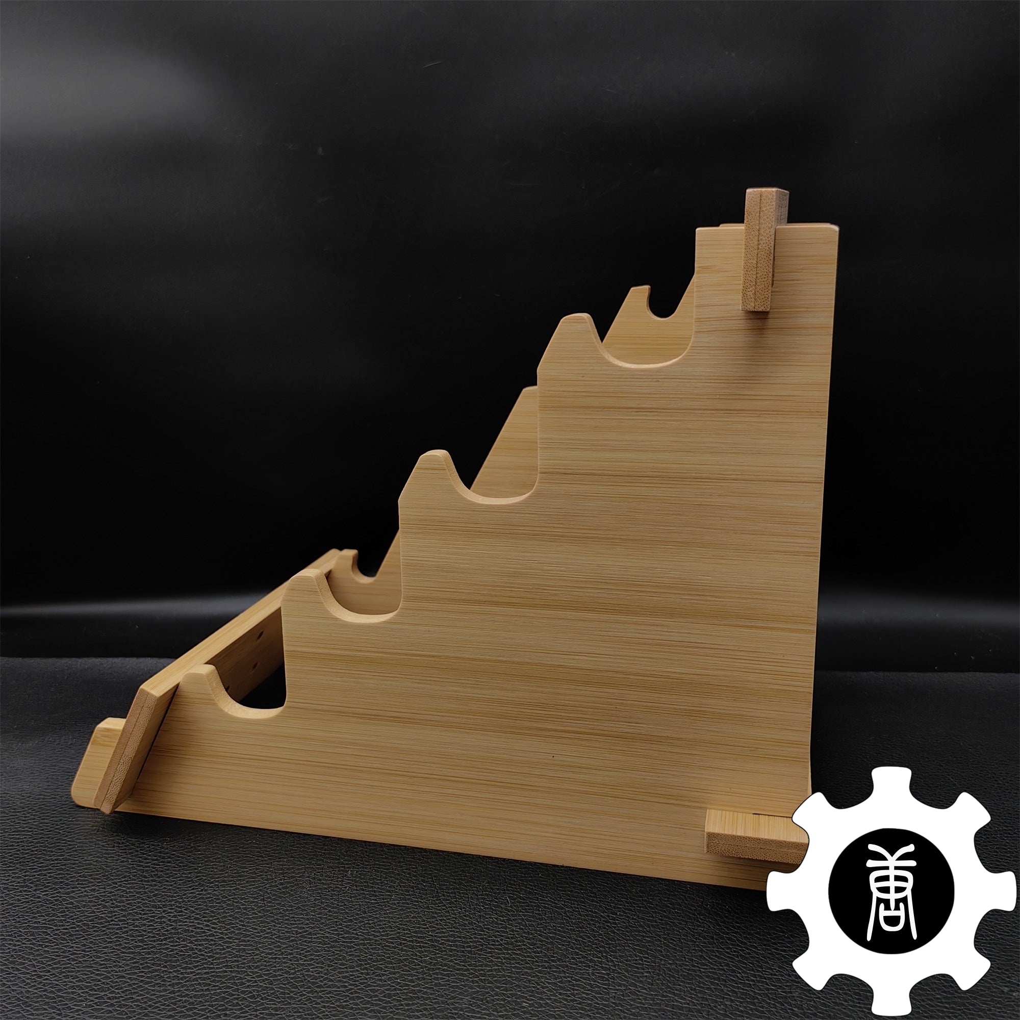 Game Knife Display Stand High-End 4-Layer Wooden Holder - Tophatter Daily Deals