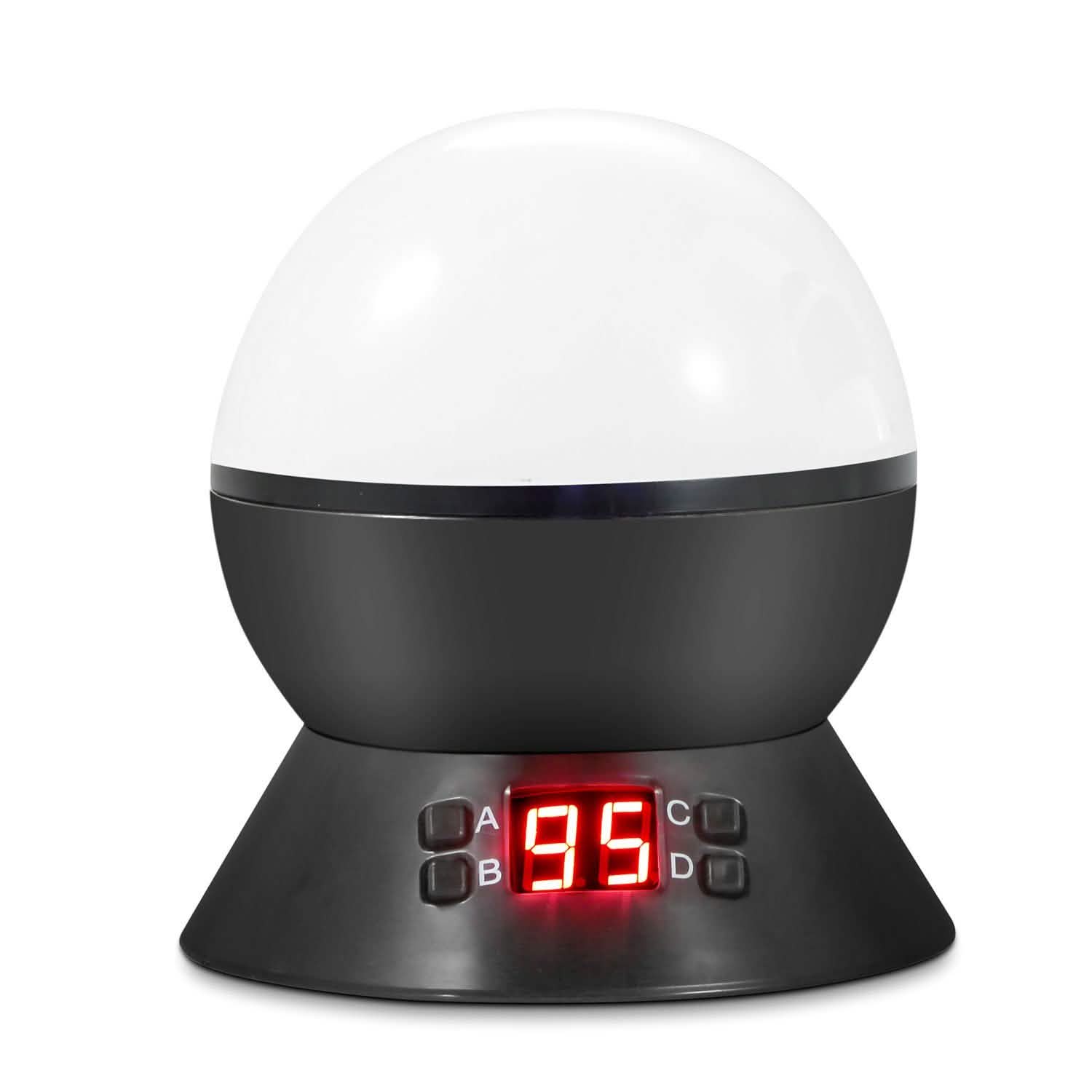 Star Moon LED Projector Lamp Kids Night Light Black Indoor Lighting - Tophatter Daily Deals