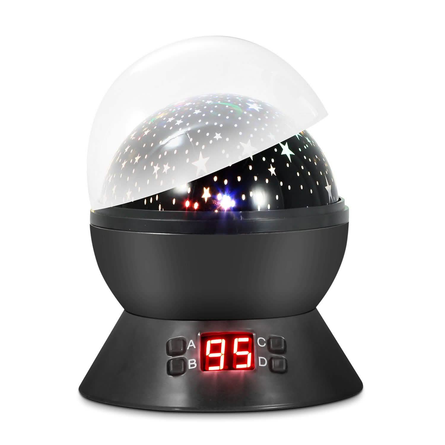 Star Moon LED Projector Lamp Kids Night Light Indoor Lighting - Tophatter Daily Deals