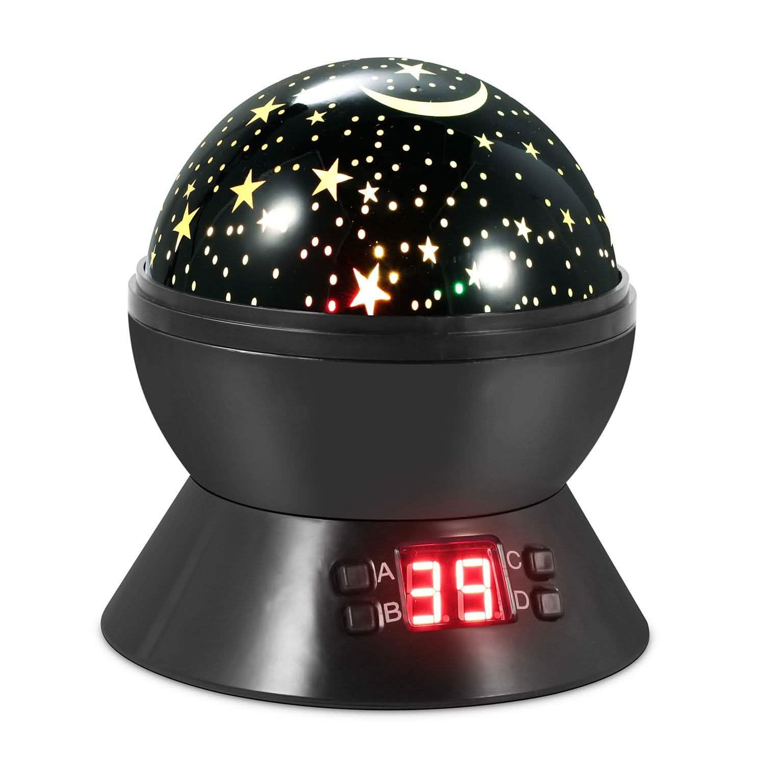 Star Moon LED Projector Lamp Kids Night Light Indoor Lighting - Tophatter Daily Deals