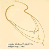 Star Moon Multi-layer Pendant Necklace Necklaces - Tophatter Daily Deals