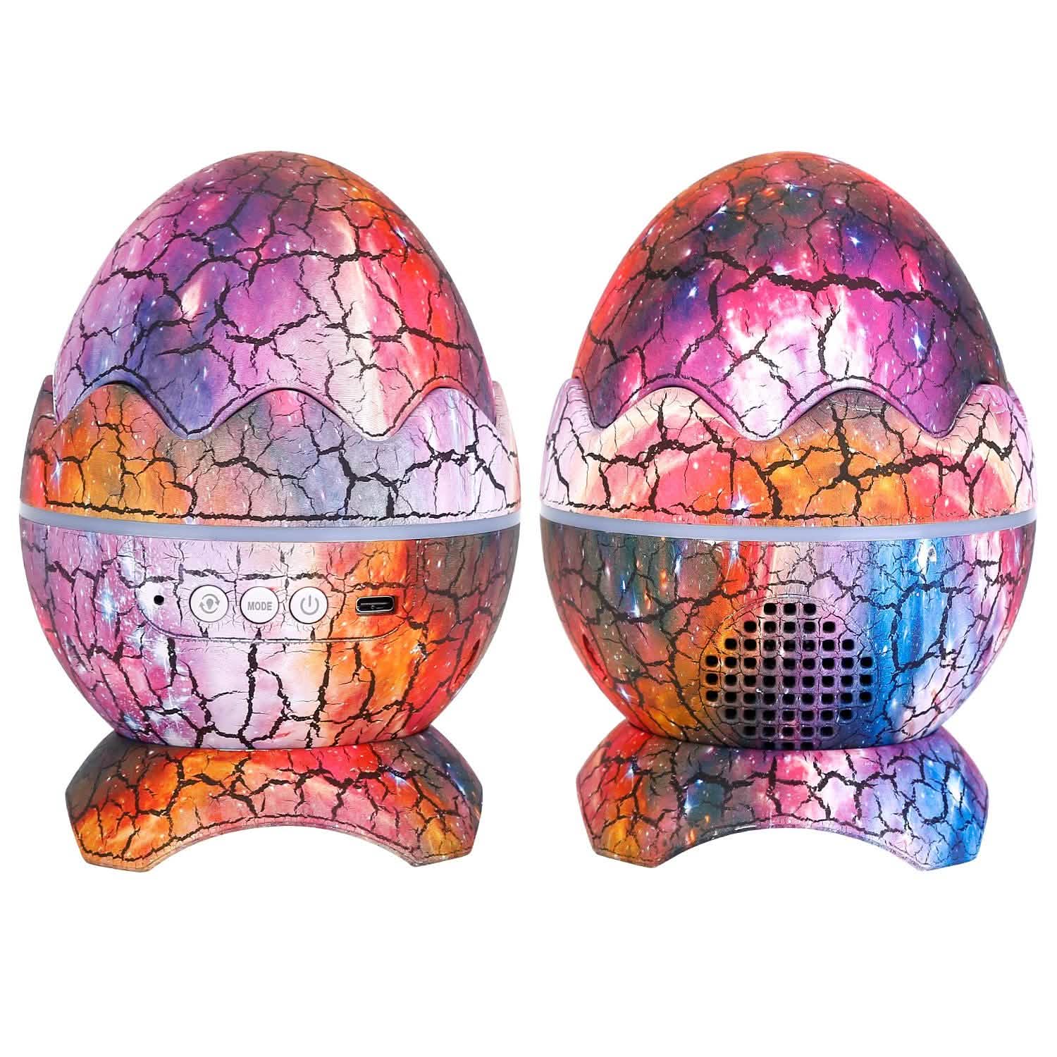 Star Project Lamp Galaxy Light Dinosaur Egg with Wireless Speaker and Remote Control Indoor Lighting - Tophatter Daily Deals