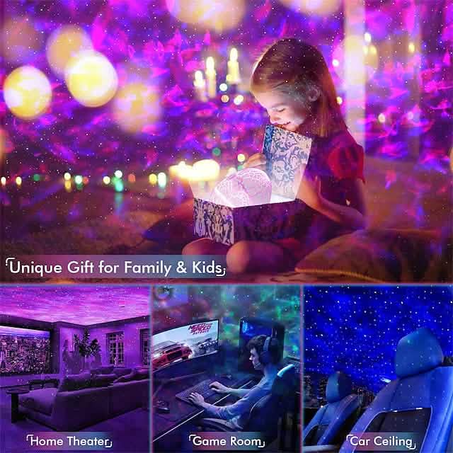 Star Projector Bluetooth Speaker LED Night Light Bluetooth Speakers - Tophatter Daily Deals
