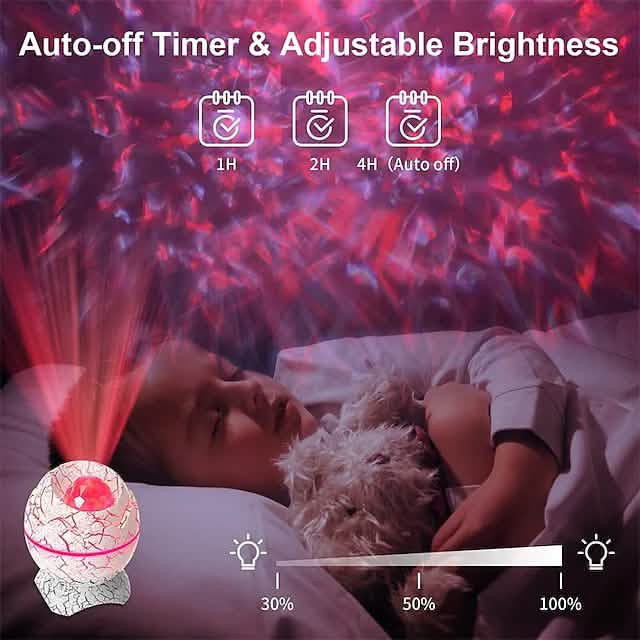 Star Projector Bluetooth Speaker LED Night Light Bluetooth Speakers - Tophatter Daily Deals