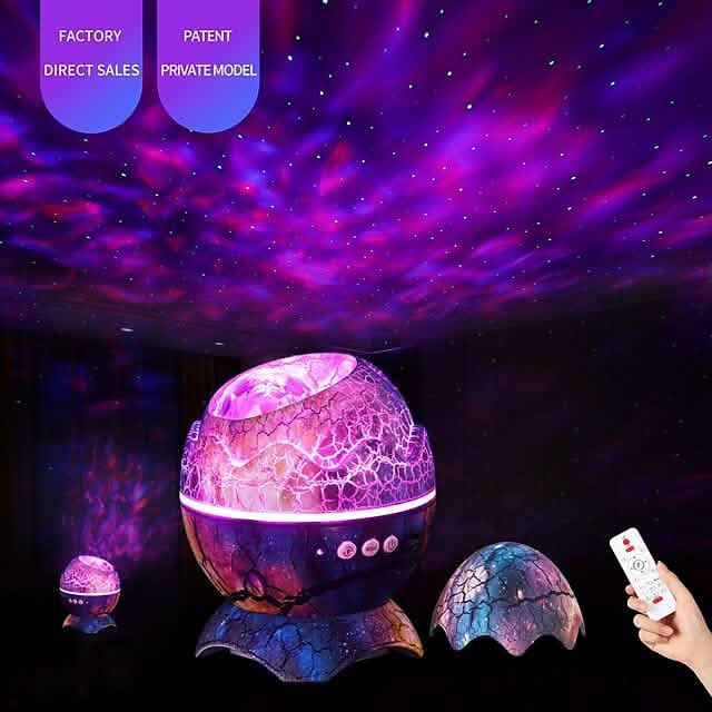 Star Projector Bluetooth Speaker LED Night Light Bluetooth Speakers - Tophatter Daily Deals