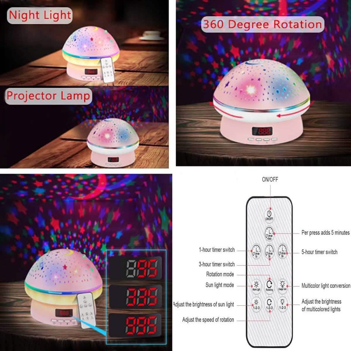 Star Projector Night Light for Kids Indoor Lighting - Tophatter Daily Deals