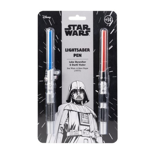 Star Wars – Luke Skywalker & Darth Vader Lightsaber Pen Set (2-Pack)