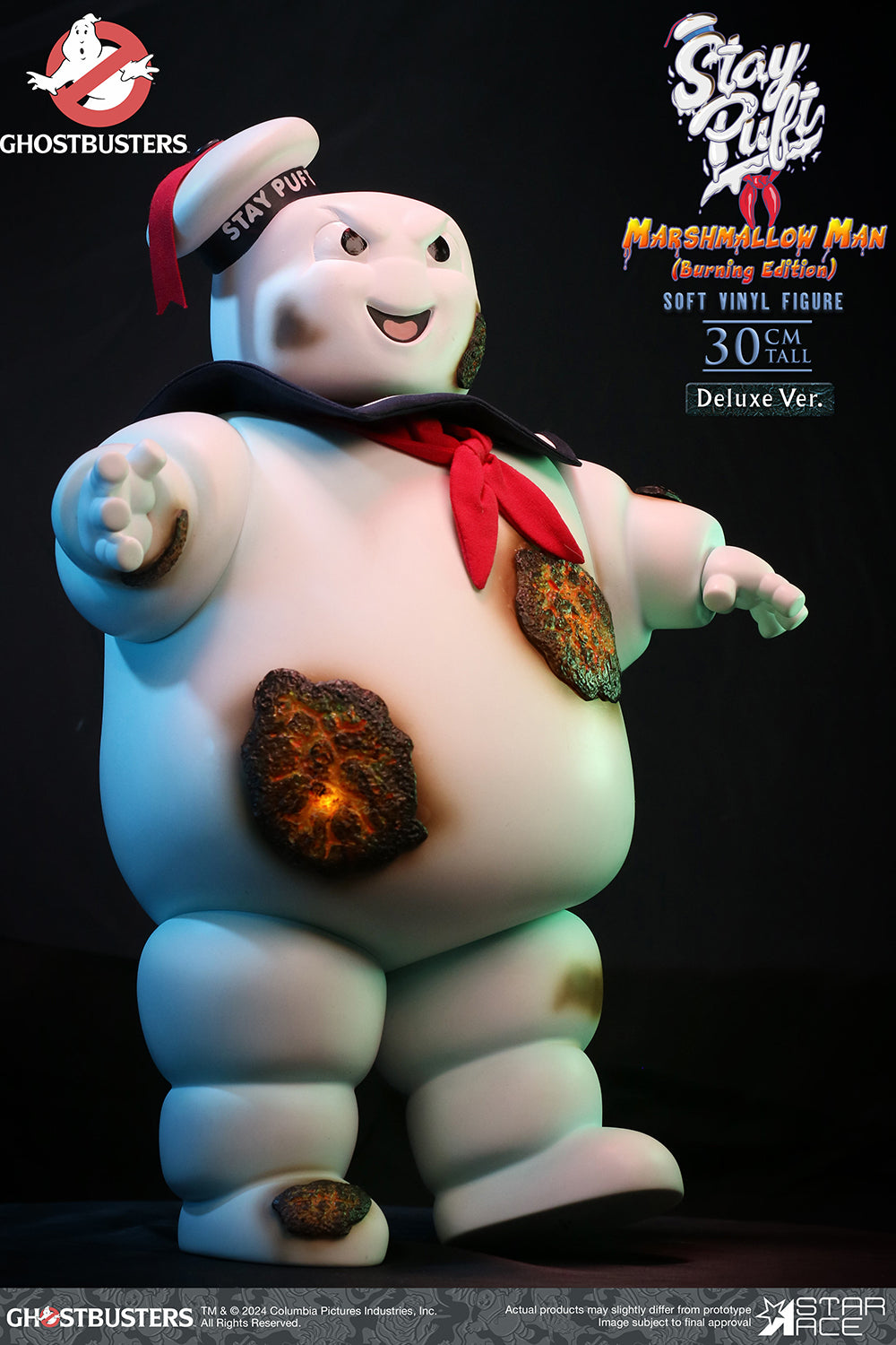 Ghostbusters – Stay Puft Marshmallow Man Burning Edition Deluxe Soft Vinyl Statue Statue - Tophatter Daily Deals