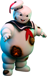 Ghostbusters – Stay Puft Marshmallow Man Burning Edition Deluxe Soft Vinyl Statue Statue - Tophatter Daily Deals