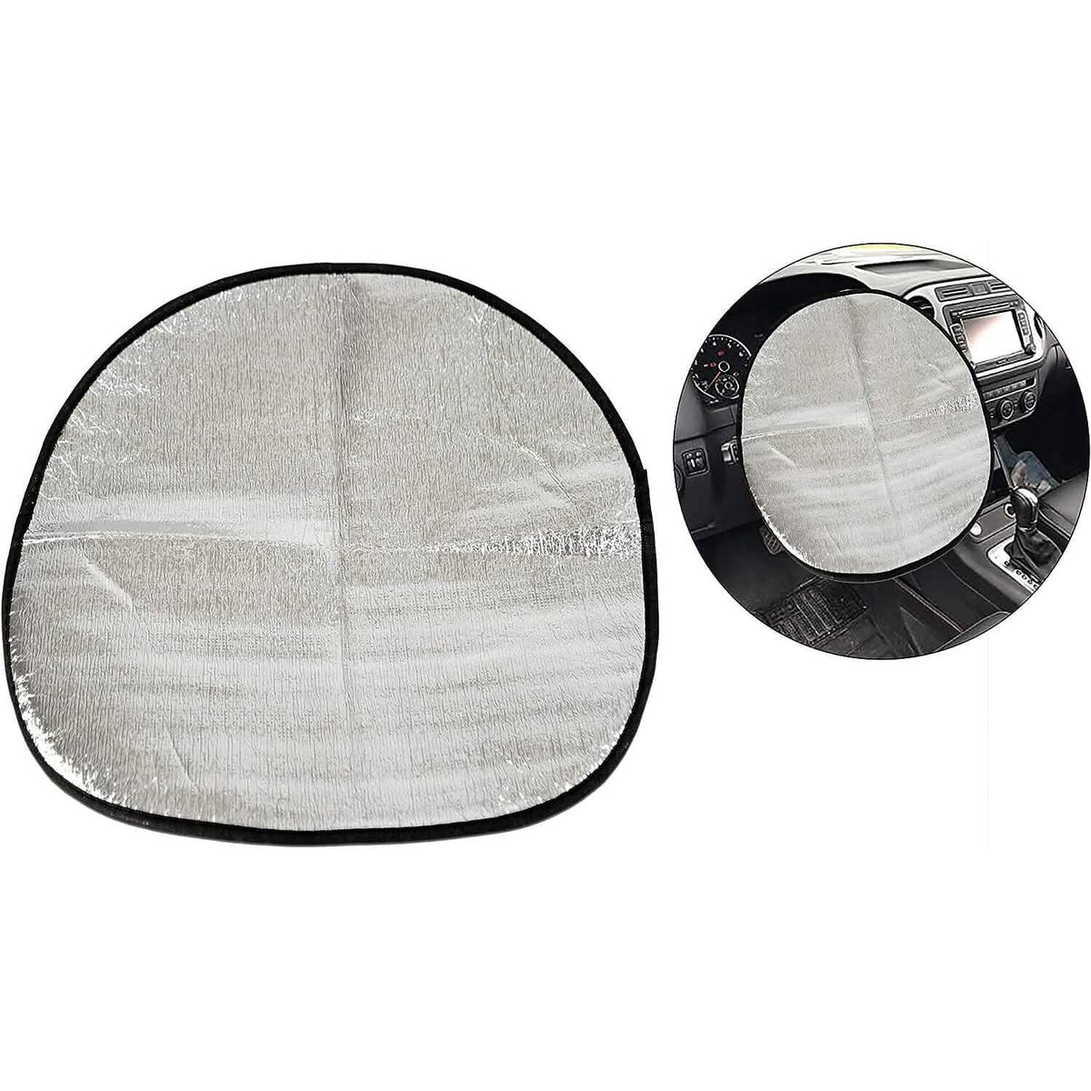 Steering Wheel Sun Protection Heat Reflective Cover Protector Cover Automotive - Tophatter Daily Deals
