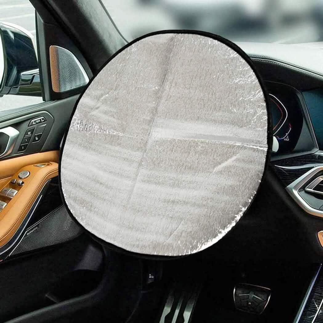 Steering Wheel Sun Protection Heat Reflective Cover Protector Cover Automotive - Tophatter Daily Deals