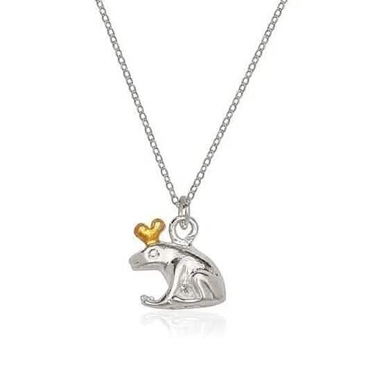 Sterling Silver Frog Charm and Chain Necklaces - Tophatter Daily Deals