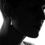 Sterling Silver Gemstone Water Drop Earrings Earrings - Tophatter Daily Deals