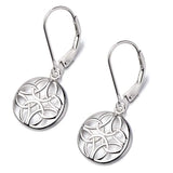 Sterling Silver Lever-Back Celtic Earrings Silver Earrings - Tophatter Daily Deals