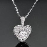 Sterling Silver Love Heart Necklaces Necklaces - Tophatter Daily Deals