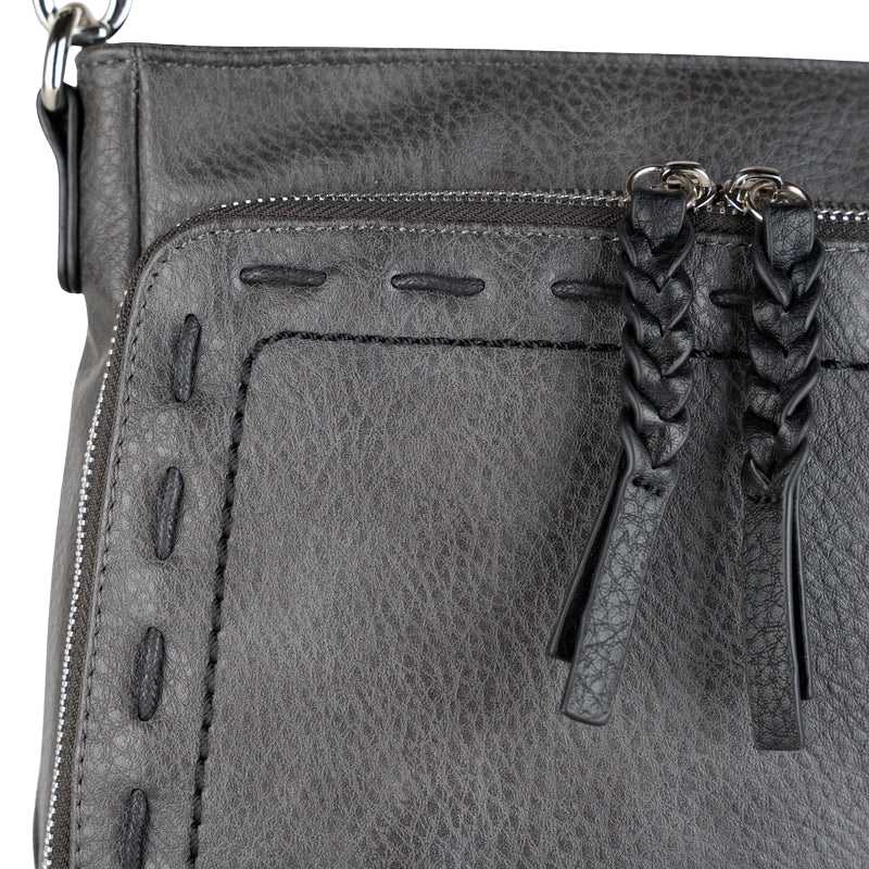 Skylar Braided Conceal Carry Crossbody Handbag Handgun Purses - Tophatter Daily Deals
