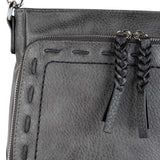 Skylar Braided Conceal Carry Crossbody Handbag Handgun Purses - Tophatter Daily Deals