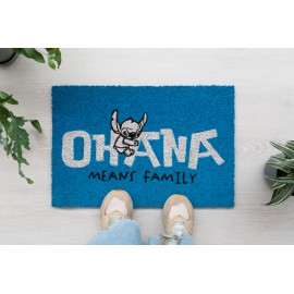 Disney Stitch - Officially Licensed Ohana Deluxe Doormat Blue