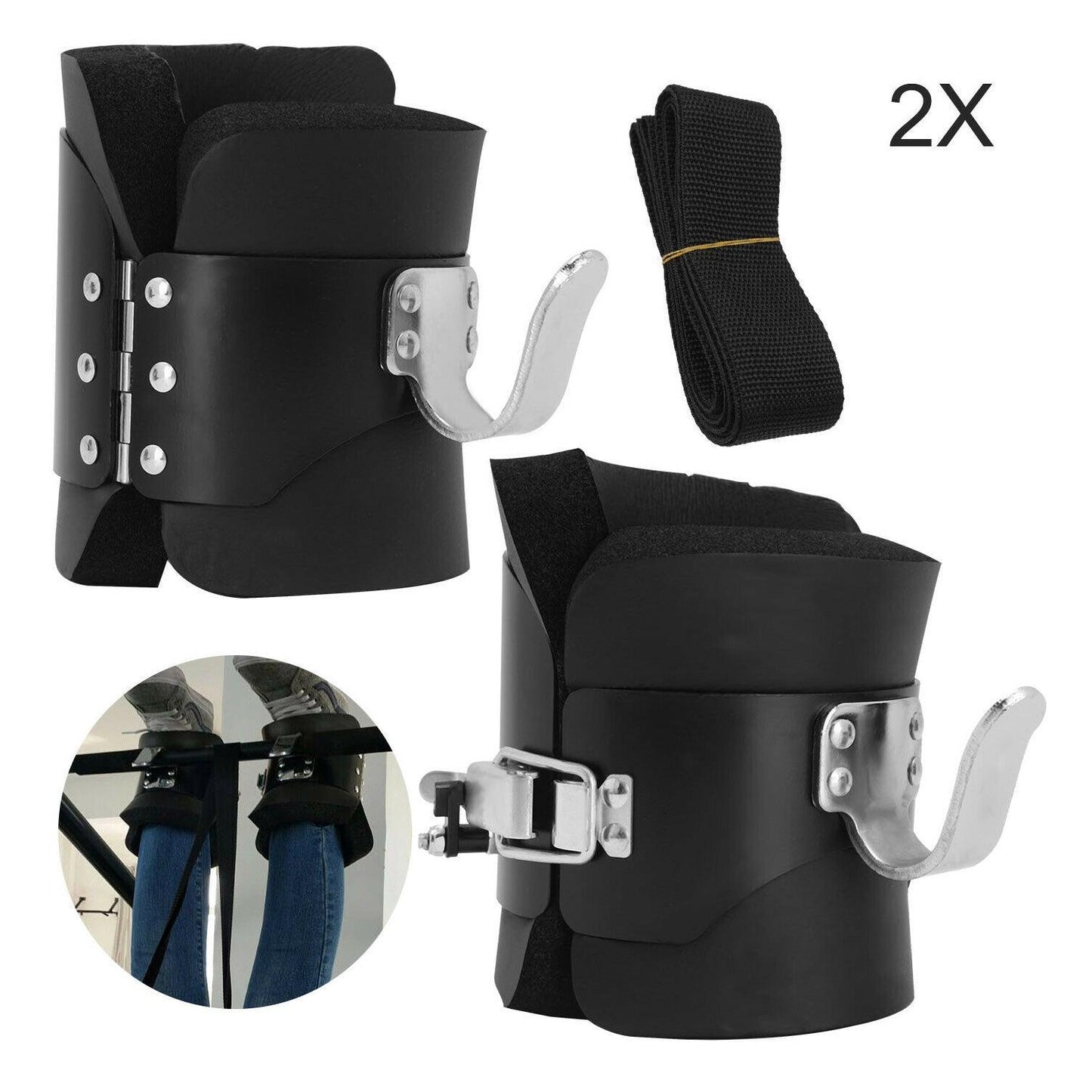 Anti Gravity Boots - Heavy Duty Inversion Gravity Boots Abs Crunch Stomach Core Exerciser Exercise & Fitness - Tophatter Daily Deals
