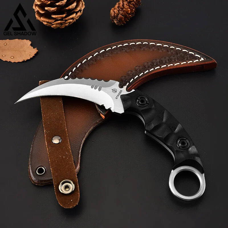 STRIDER Shadow Knife Sharp Knife D2 Steel-GS126 White Blade Pocket Knives - Tophatter Daily Deals