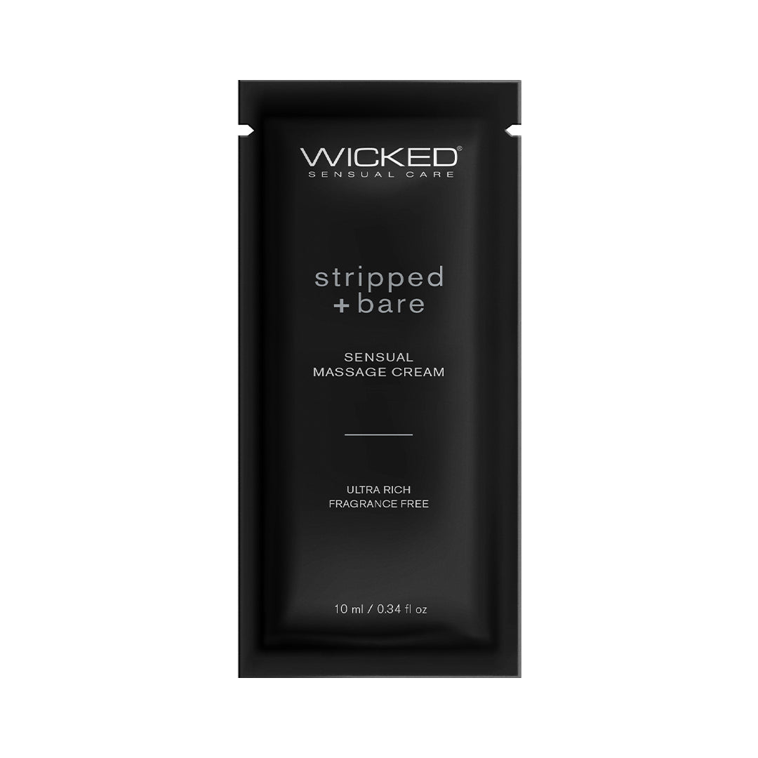Wicked Sensual Care - Sensual Massage Cream - Stripped & Bare 10ml Liquid - Tophatter Daily Deals