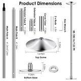 Stripper Dance Pole 45mm Spinning Static Dancing Pole Everything Else - Tophatter Daily Deals