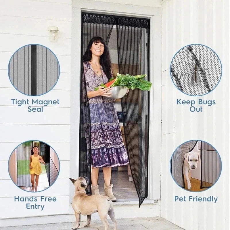 Strong Seal Magnetic Screen Door Home Supplies - Tophatter Daily Deals