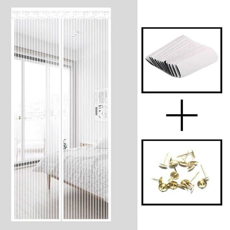 Strong Seal Magnetic Screen Door White Home Supplies - Tophatter Daily Deals