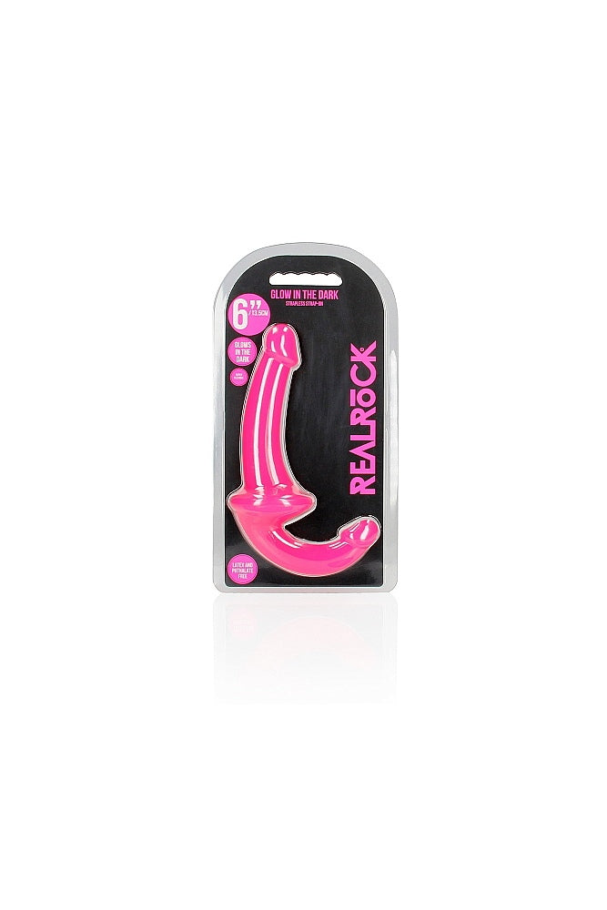 Shots Toys - RealRock - 6" Glow in the Dark Strapless Strap-On - Assorted Colors Sex Toy - Tophatter Daily Deals