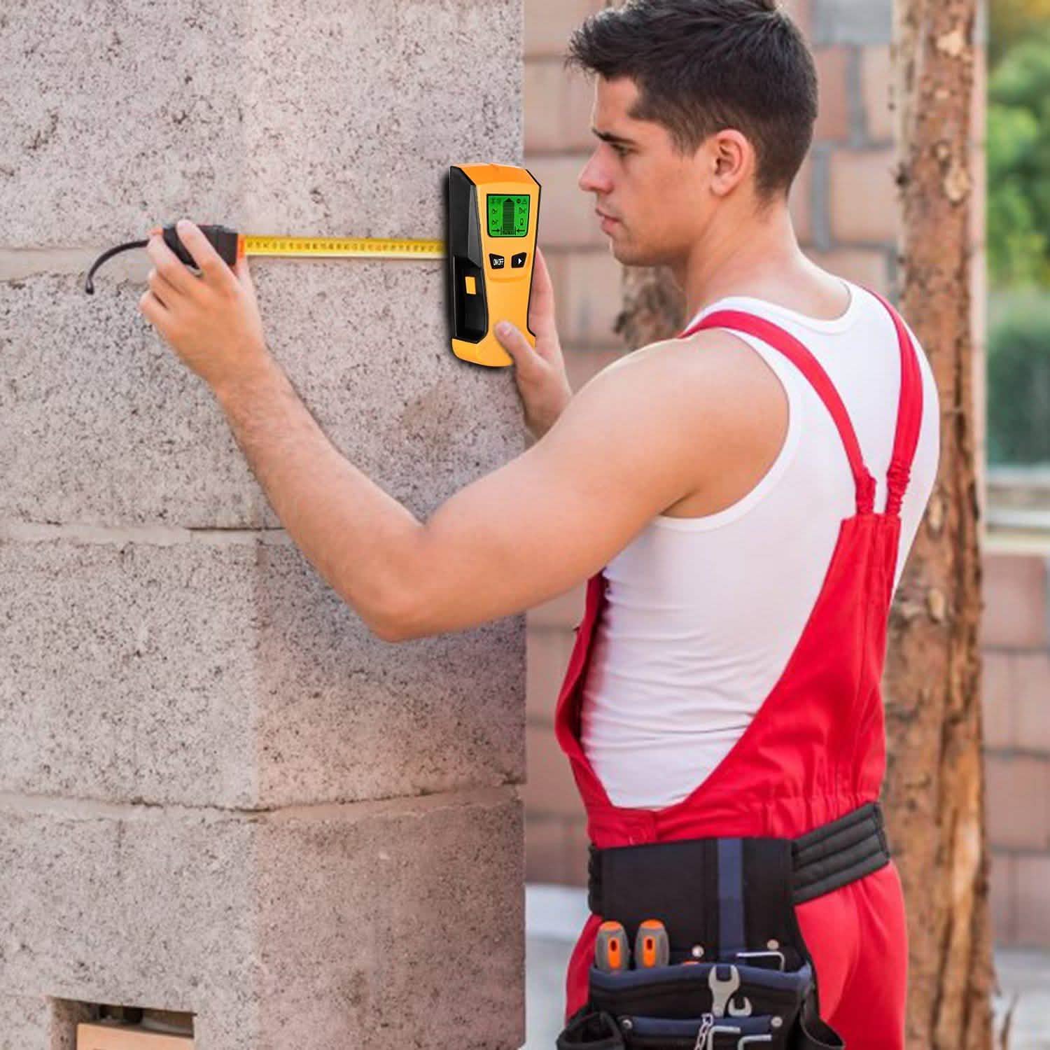 Stud Center Finder Wall Scanner AC Live Wire Detector with LCD Display Home Improvement - Tophatter Daily Deals