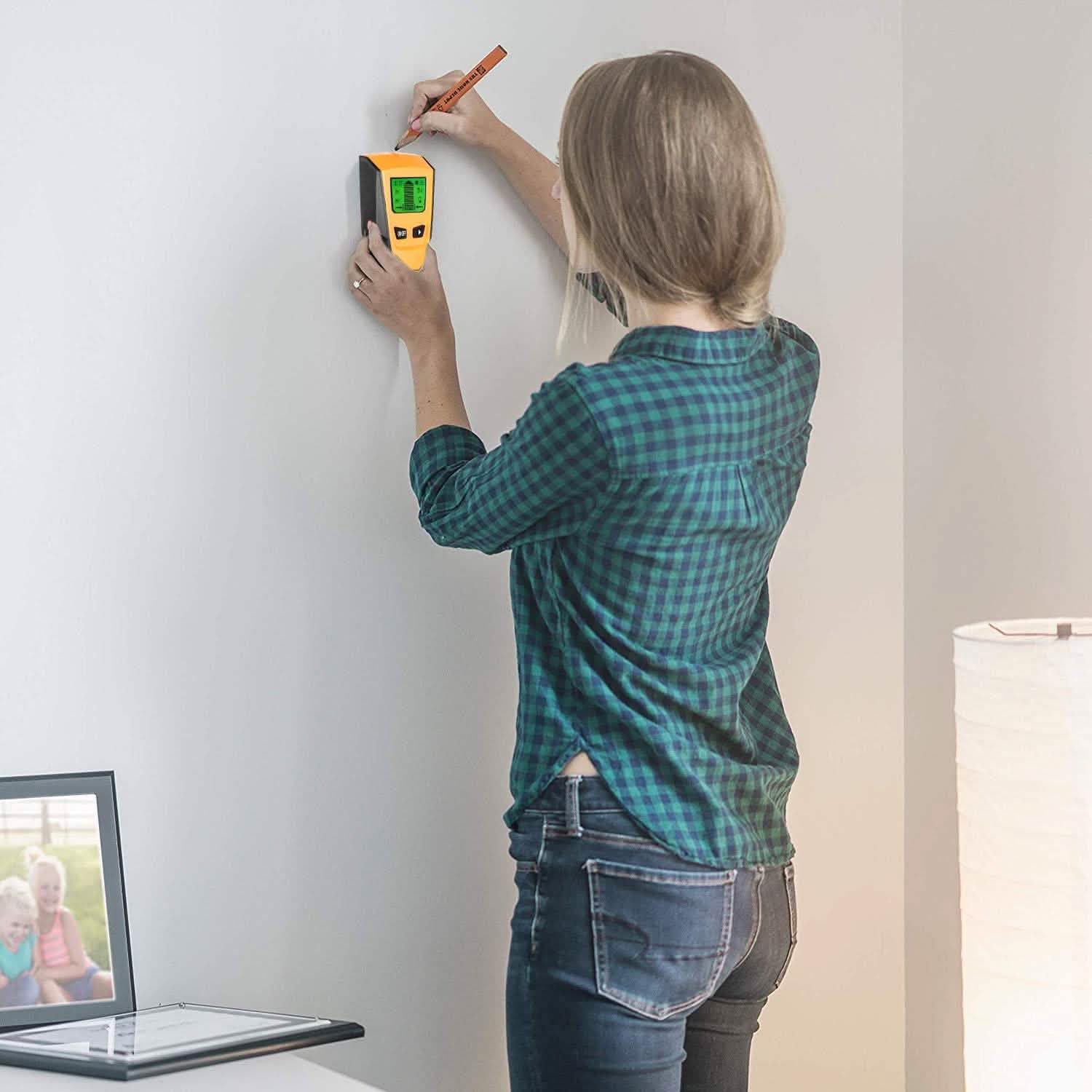 Stud Center Finder Wall Scanner AC Live Wire Detector with LCD Display Home Improvement - Tophatter Daily Deals