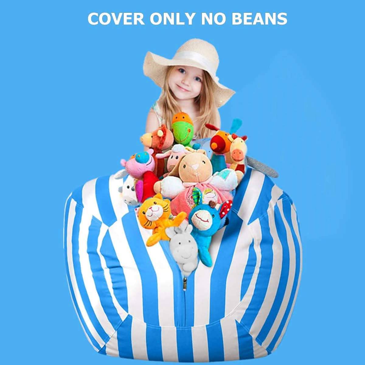 Stuffed Animal Storage Bean Bag Chair Cover Toys & Games - Tophatter Daily Deals