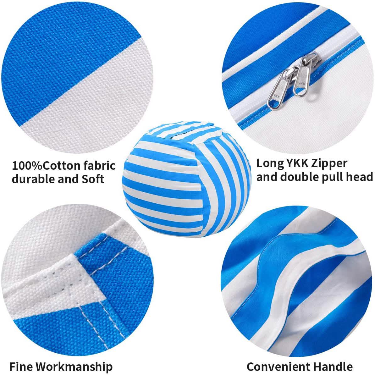 Stuffed Animal Storage Bean Bag Chair Cover Toys & Games - Tophatter Daily Deals