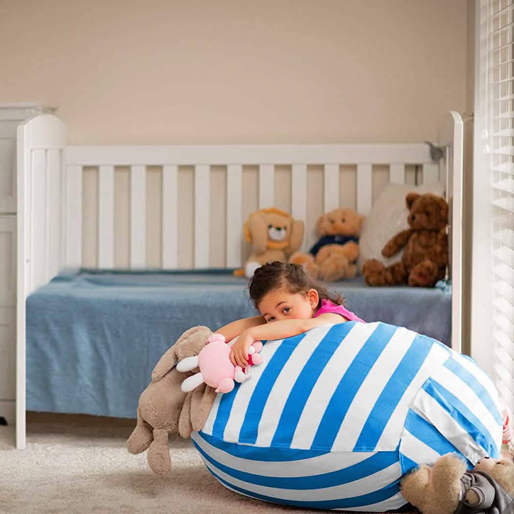 Stuffed Animal Storage Bean Bag Chair Cover Toys & Games - Tophatter Daily Deals