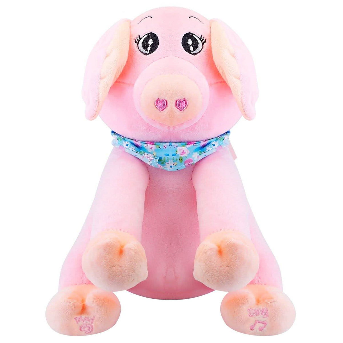 Stuffed Plush Pig Doll Pick-a-Boo Animated Toy Toys & Games - Tophatter Daily Deals