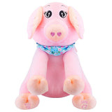 Stuffed Plush Pig Doll Pick-a-Boo Animated Toy Toys & Games - Tophatter Daily Deals