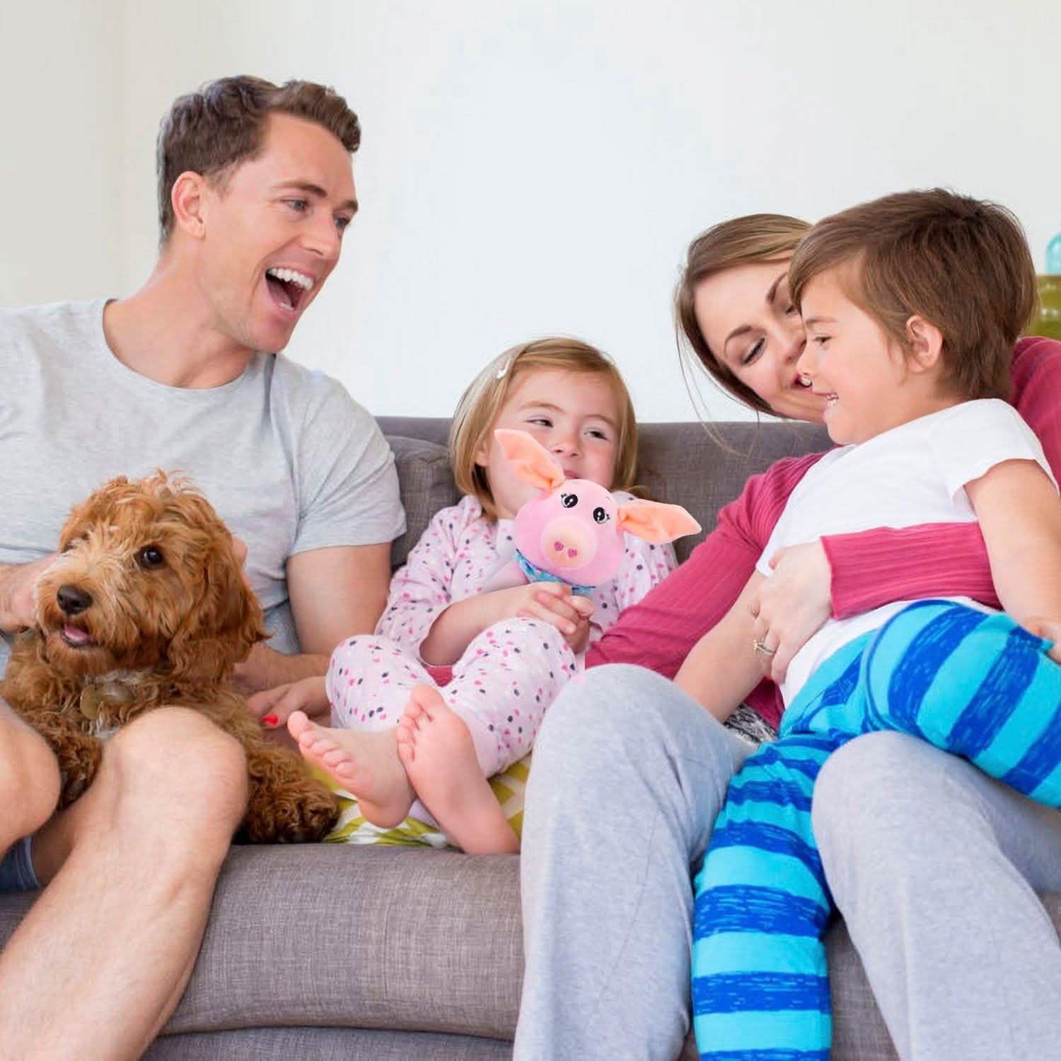 Stuffed Plush Pig Doll Pick-a-Boo Animated Toy Toys & Games - Tophatter Daily Deals